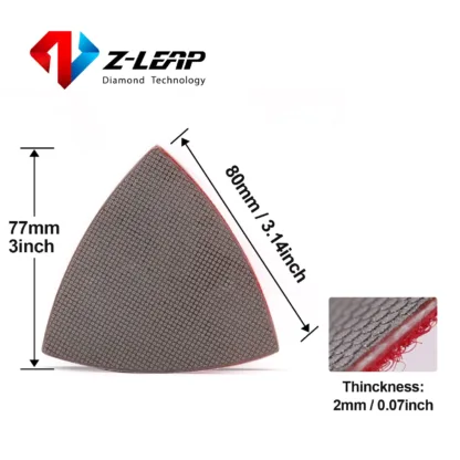 Set of 8 Triangle Diamond Sandpaper Sheet Sanding Pads - Image 4