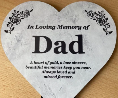 in loving memory of dad Stake